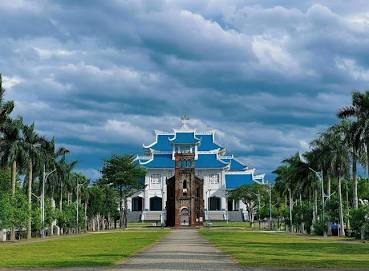 Không gian thanh bình tại Thánh địa La Vang, do AI tạo